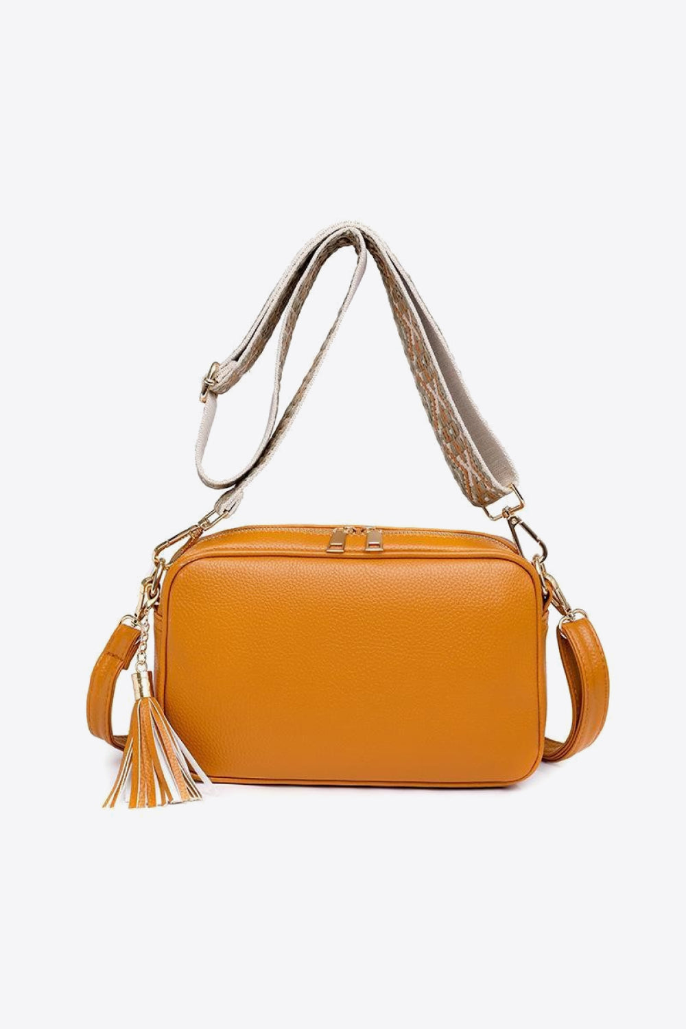 Leather Tassel Crossbody Bag