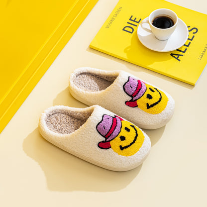 Melody Smiley Face Slippers Cowboy - Cowgirl