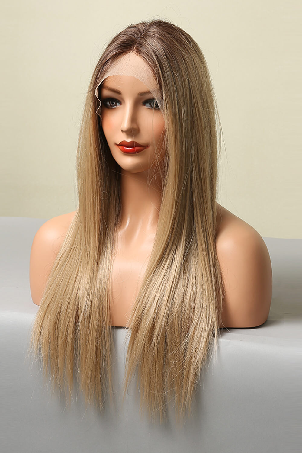 Lace Front: Wigs Synthetic Long Straight 26'' 150% Density