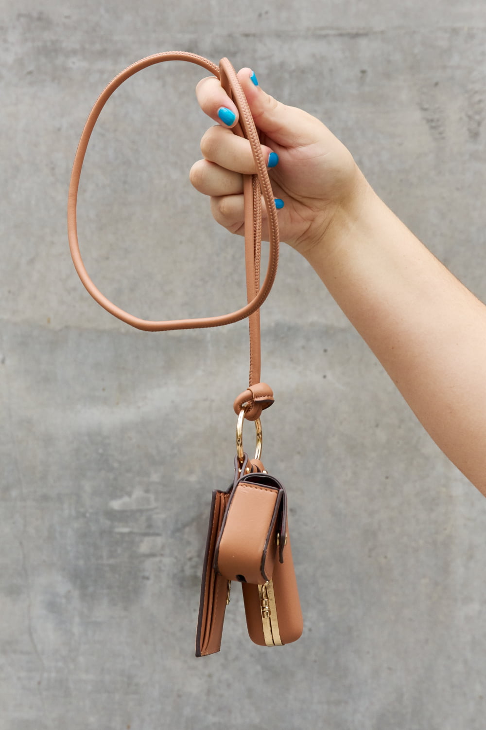 Vegan Leather 3-Piece Lanyard Set