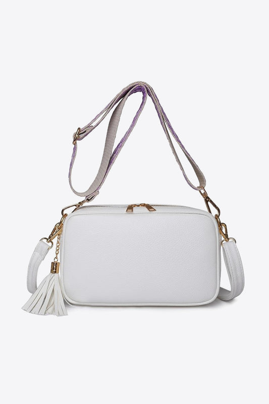 Leather Tassel Crossbody Bag