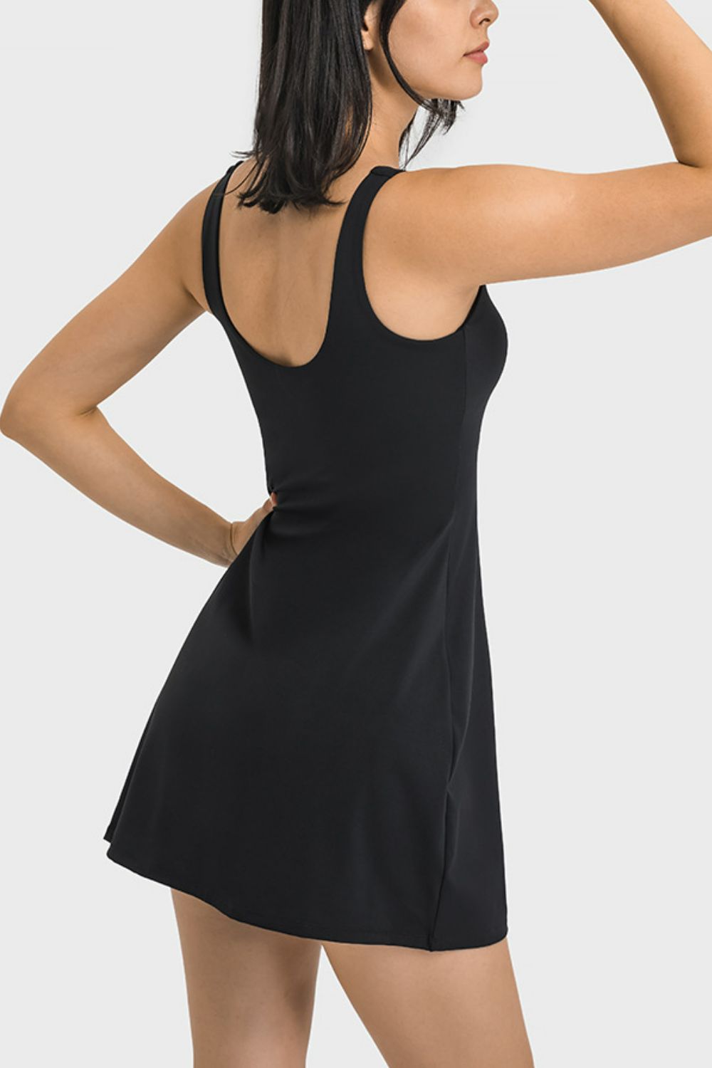 Sports Tank Dress with Full Coverage Bottoms