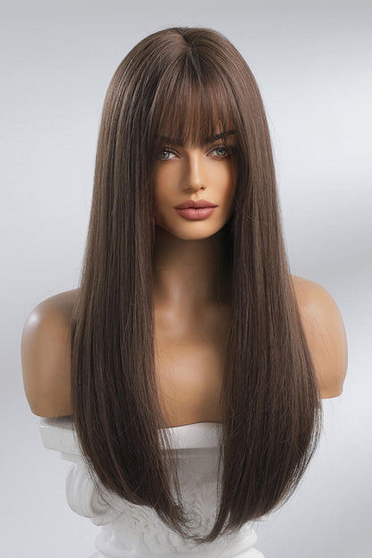 26" Long Straight Synthetic Wigs