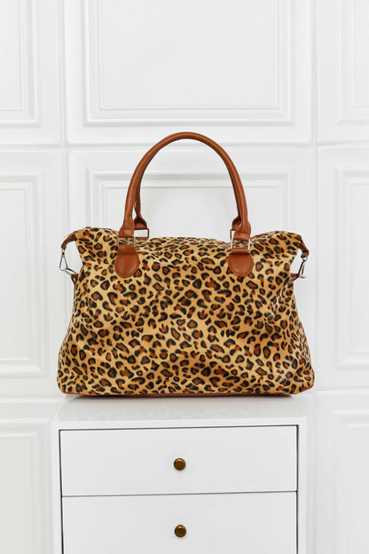 Animal Print Brushed Weekender Bag