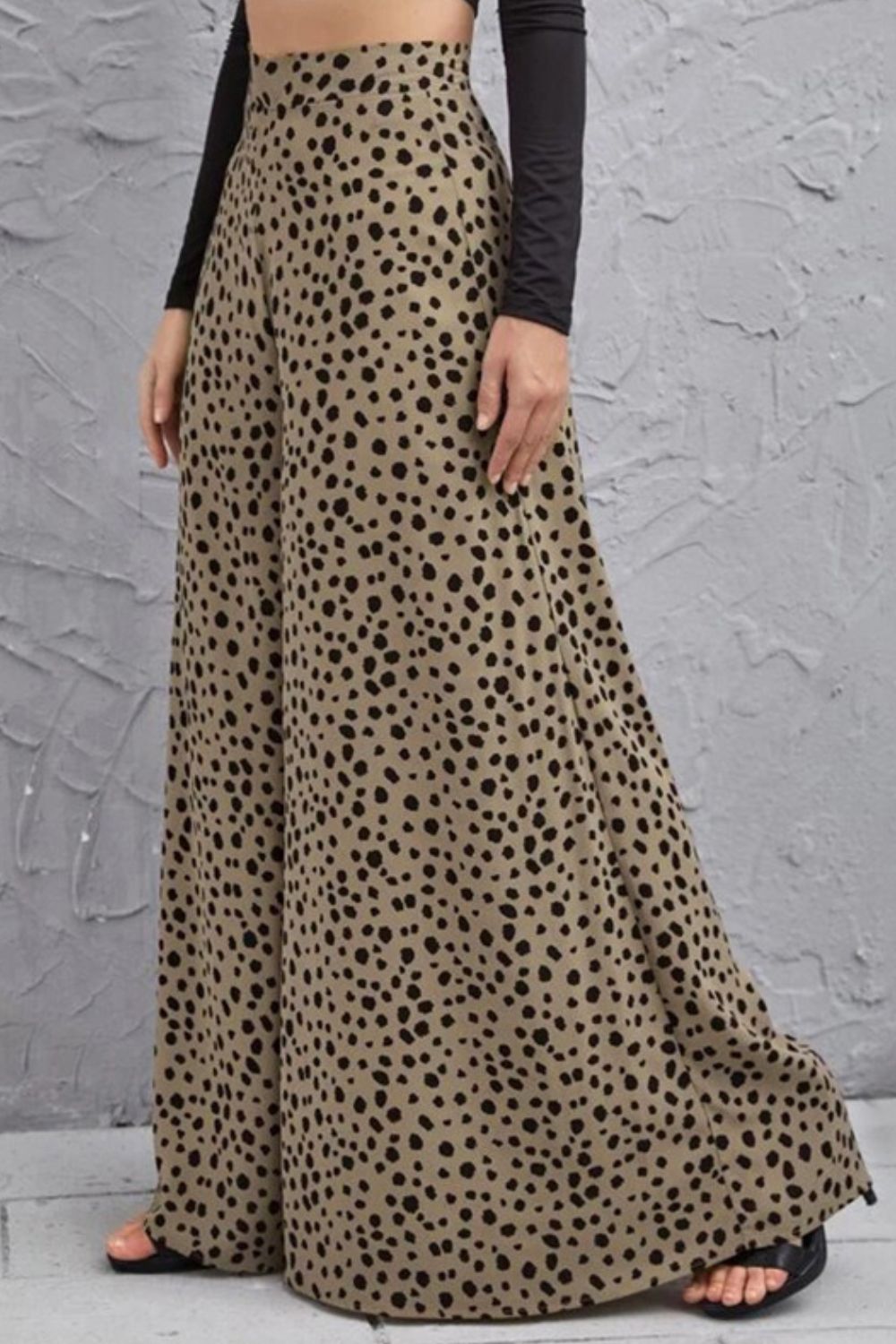 Animal Print High-Rise Culottes