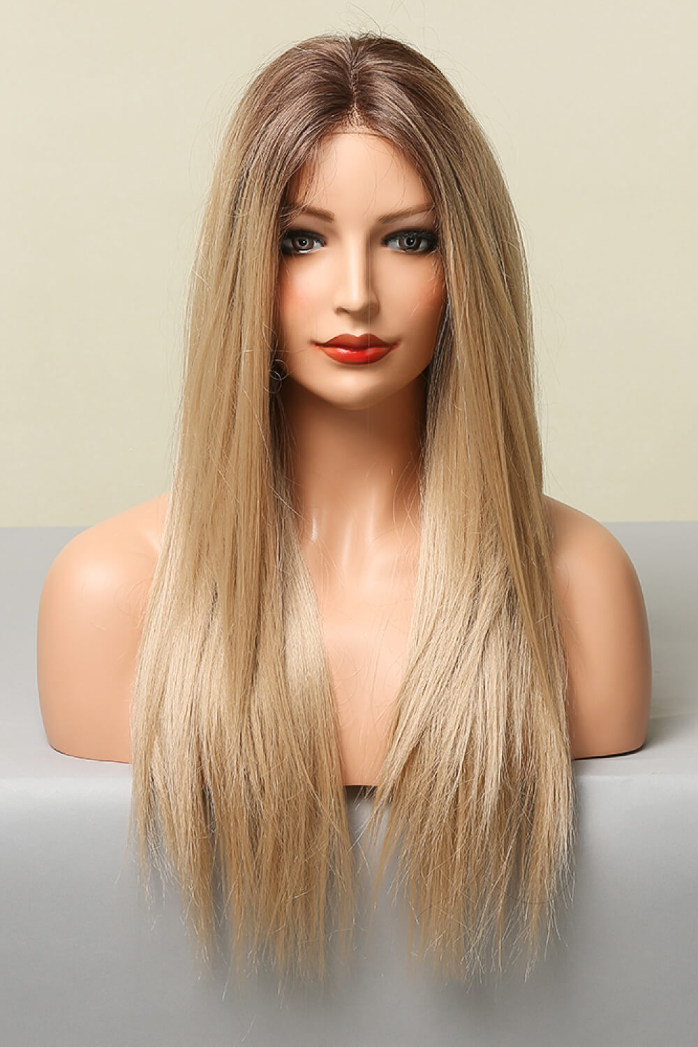 Lace Front: Wigs Synthetic Long Straight 26'' 150% Density