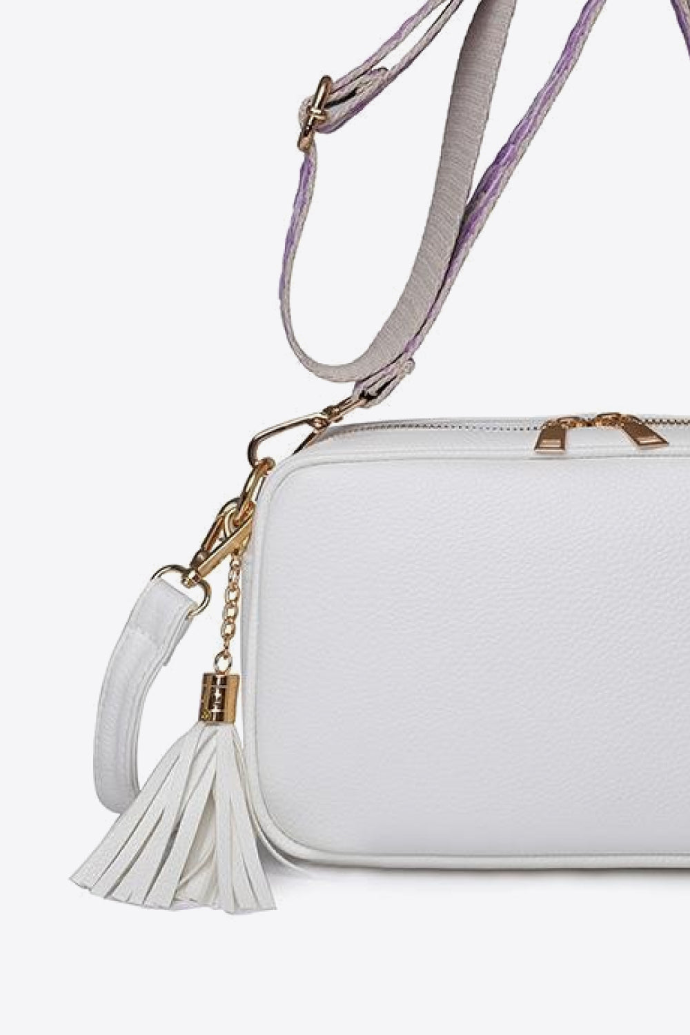 Leather Tassel Crossbody Bag